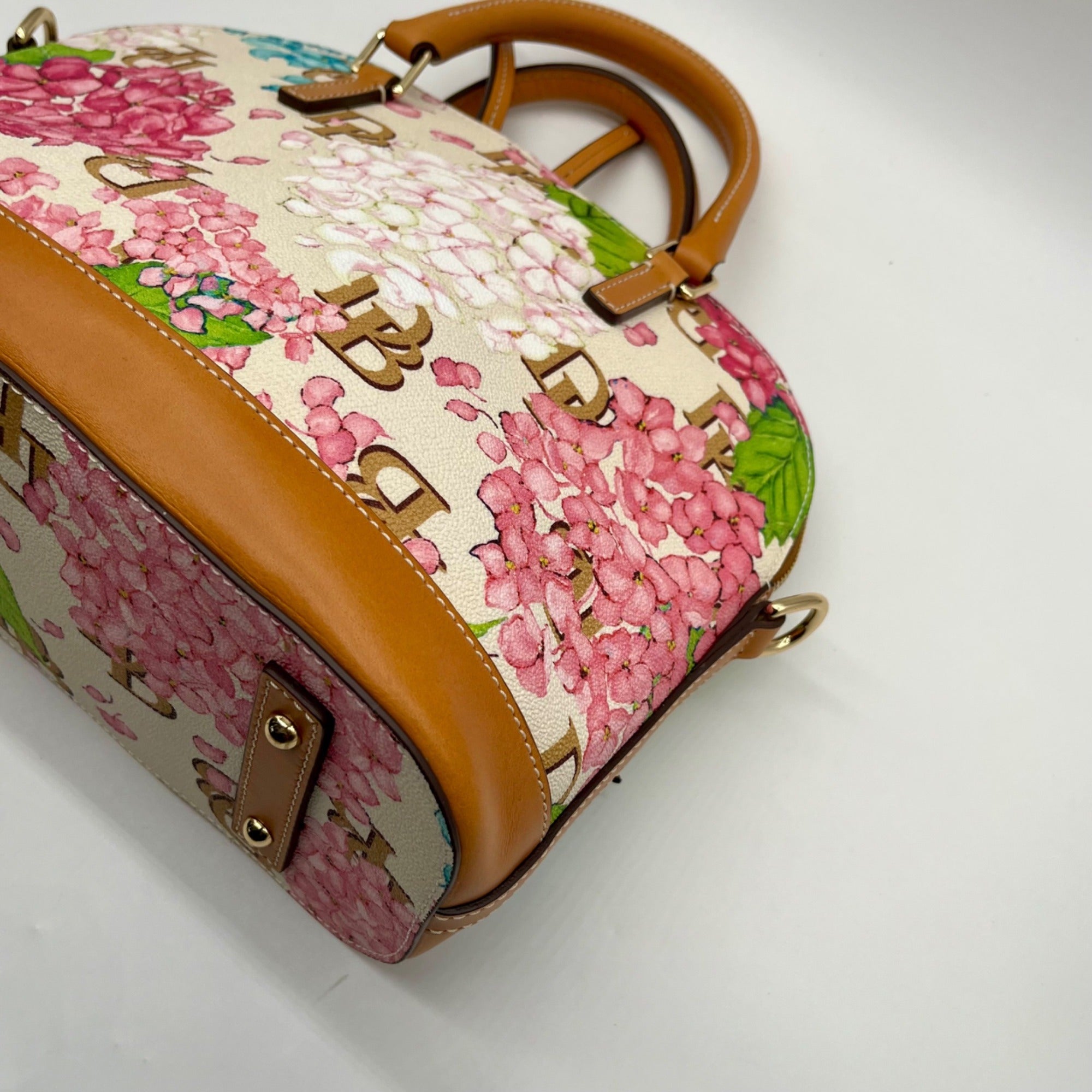 Dooney &amp; Bourke Hydrangea Monogram Domed Satchel