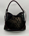 MZ Wallace Faux Fur Leopard Print Tote Bag