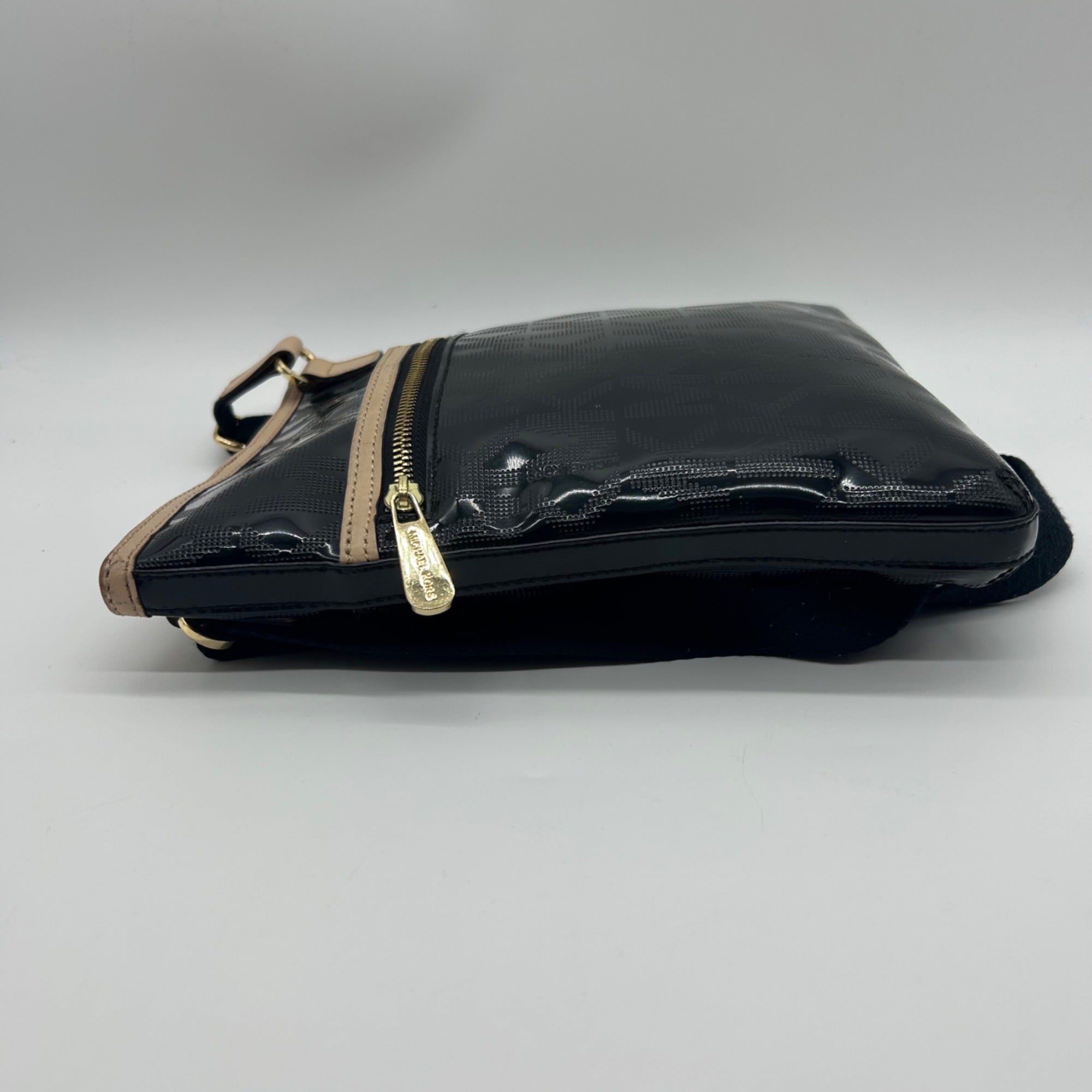 Michael Kors Black Patent Leather Crossbody Bag
