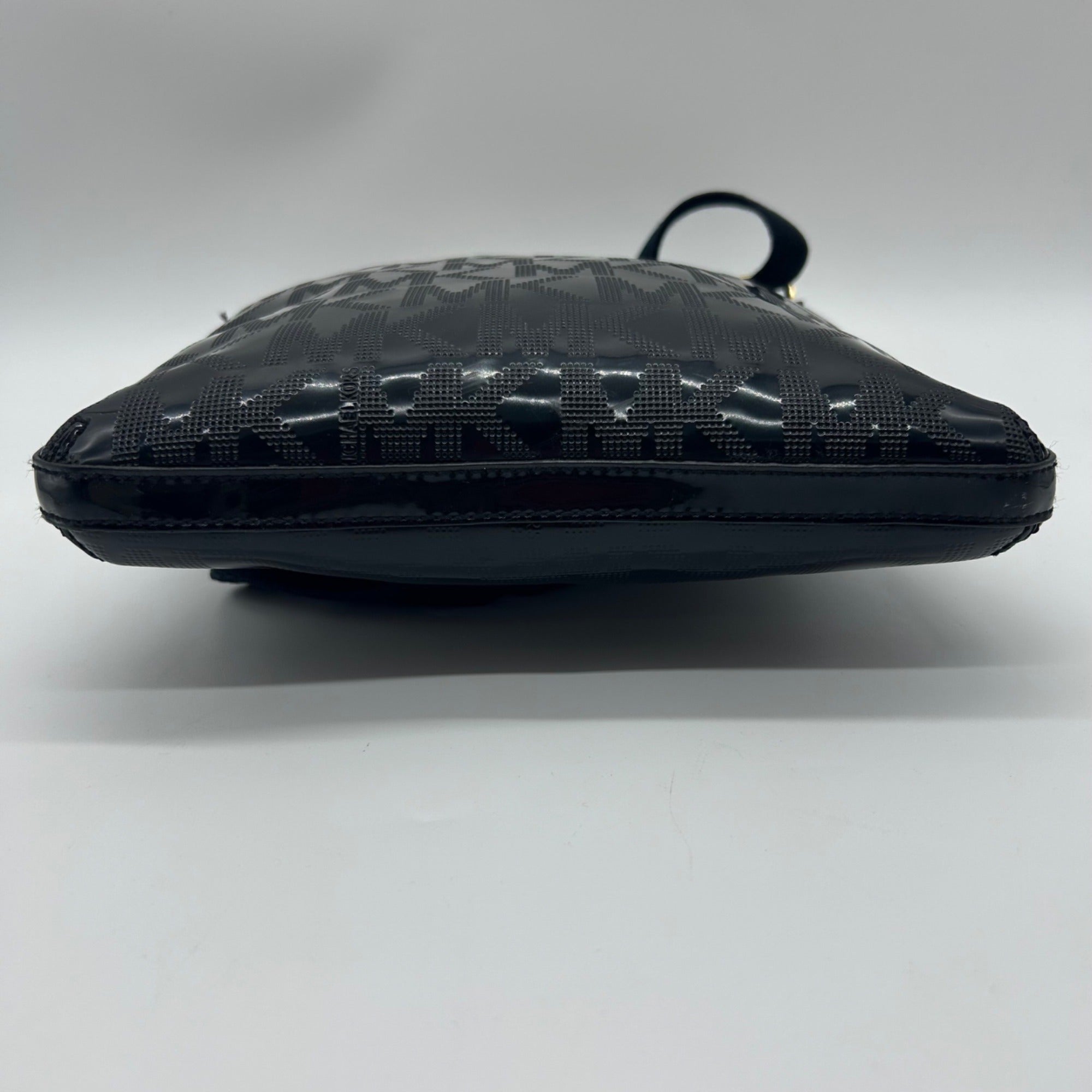 Michael Kors Black Patent Leather Crossbody Bag