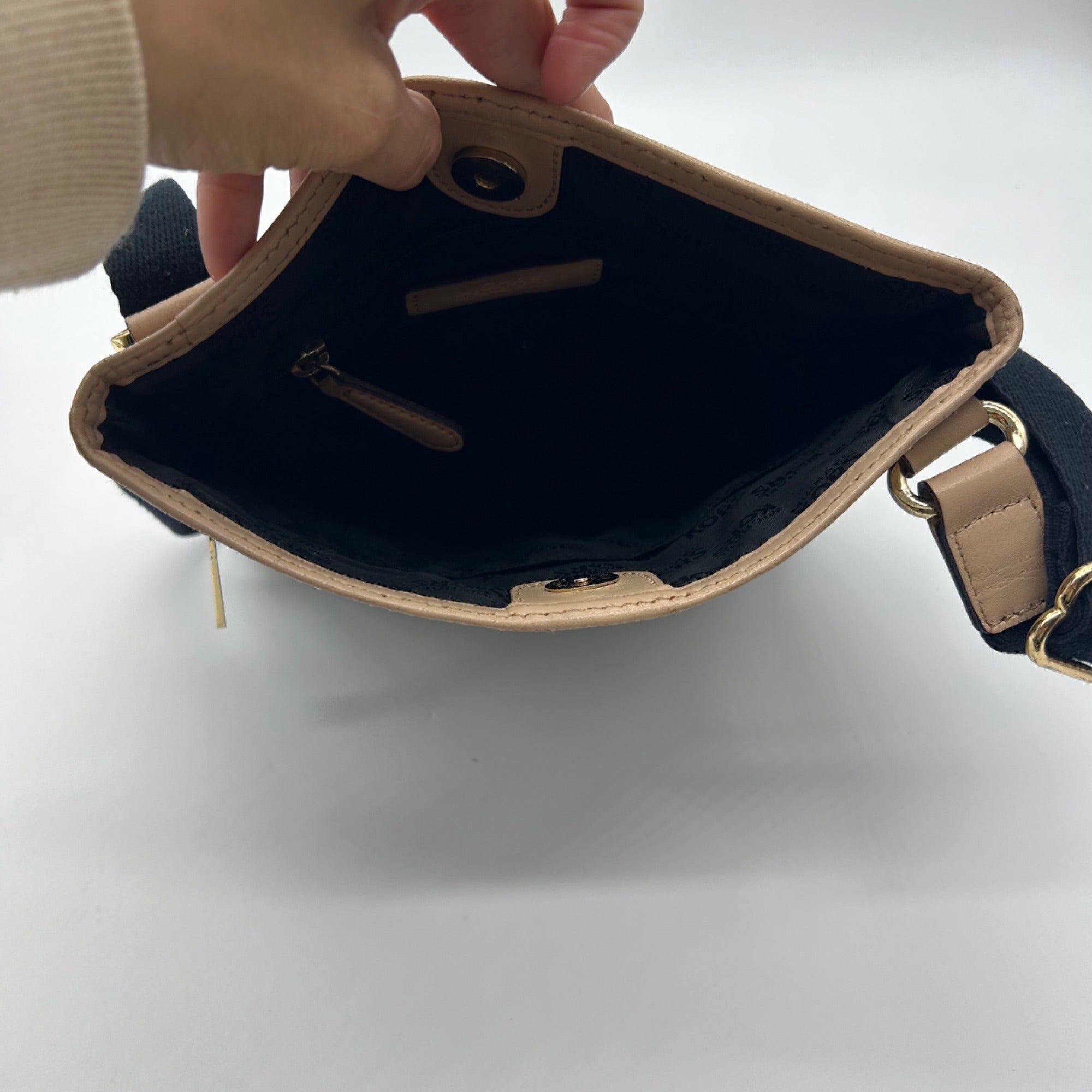 Michael Kors Black Patent Leather Crossbody Bag