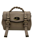 Mulberry Taupe Leather Alexa Satchel