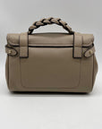 Mulberry Taupe Leather Alexa Satchel