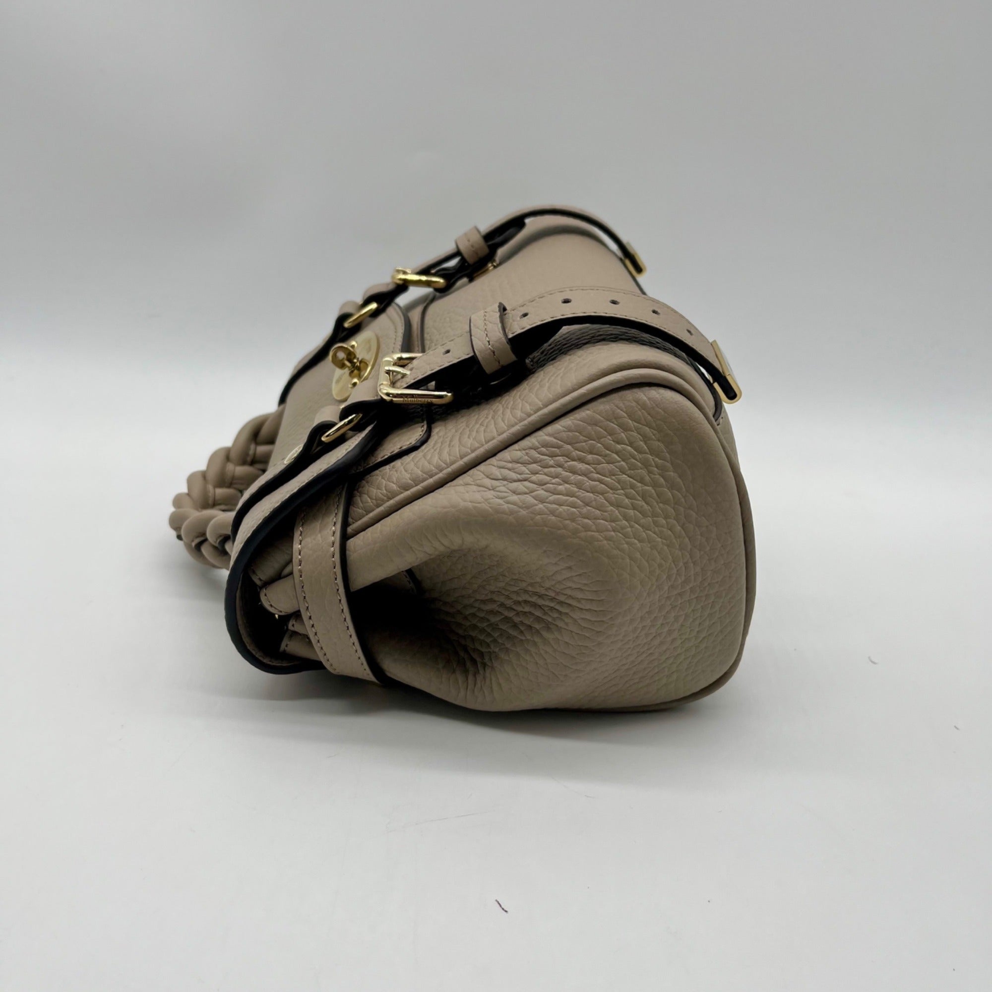 Mulberry Taupe Leather Alexa Satchel
