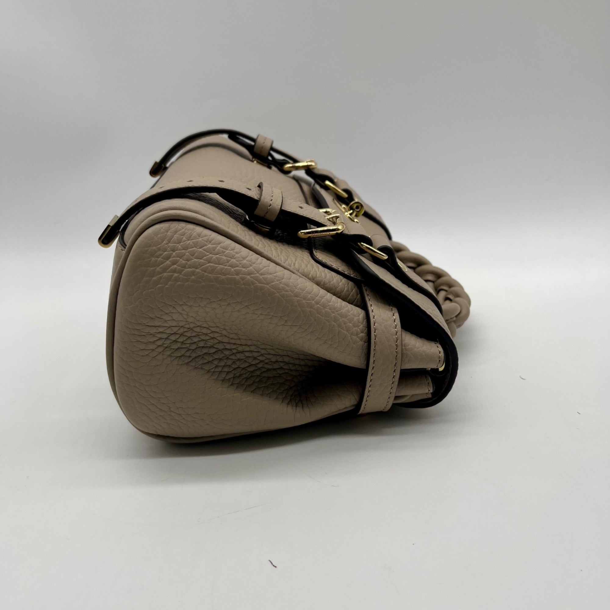 Mulberry Taupe Leather Alexa Satchel