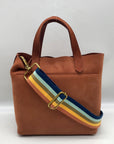 Madewell Brown Suede Zip-Top Transport Crossbody Bag