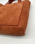 Madewell Brown Suede Zip-Top Transport Crossbody Bag