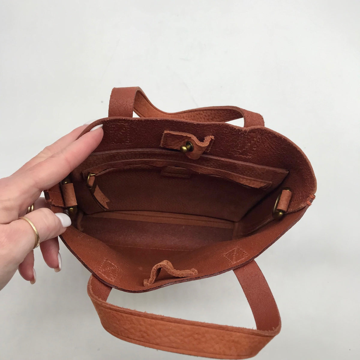 Madewell Brown Suede Zip-Top Transport Crossbody Bag