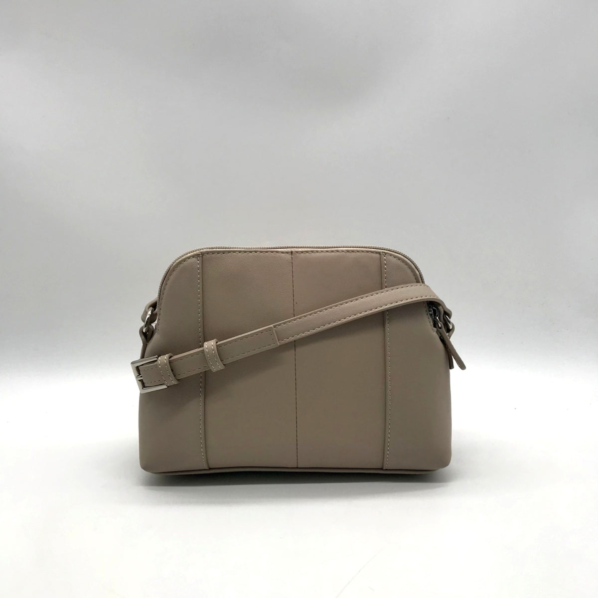 Giani Bernini Beige Faux Leather Crossbody Bag