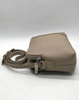 Giani Bernini Beige Faux Leather Crossbody Bag
