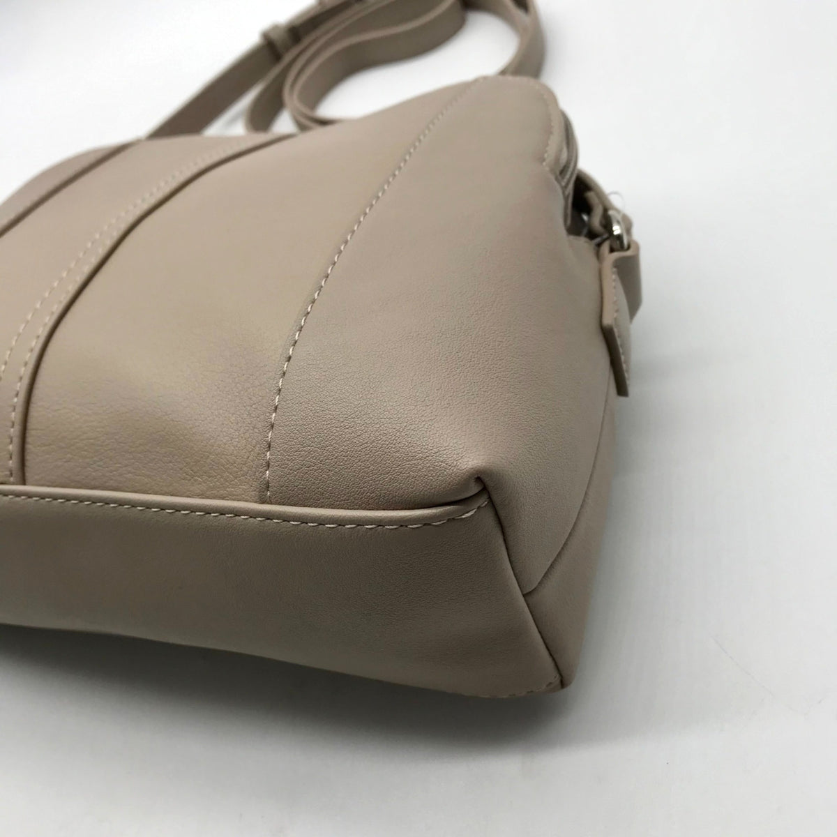Giani Bernini Beige Faux Leather Crossbody Bag
