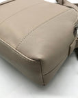 Giani Bernini Beige Faux Leather Crossbody Bag