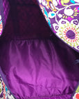 Vera Bradley Purple Plum Crazy Duffle/ Crossbody Bag Set