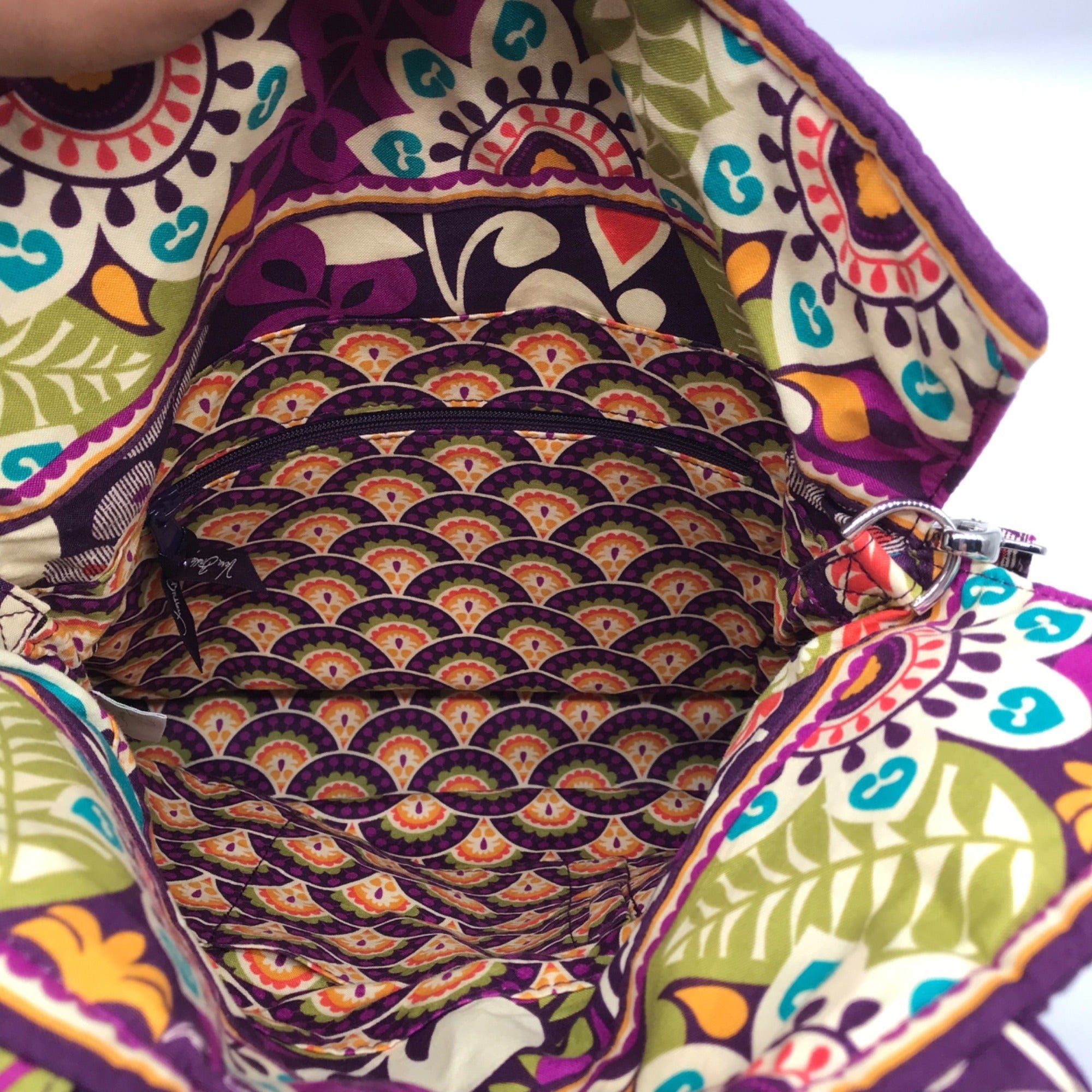 Vera Bradley Purple Plum Crazy Duffle/ Crossbody Bag Set