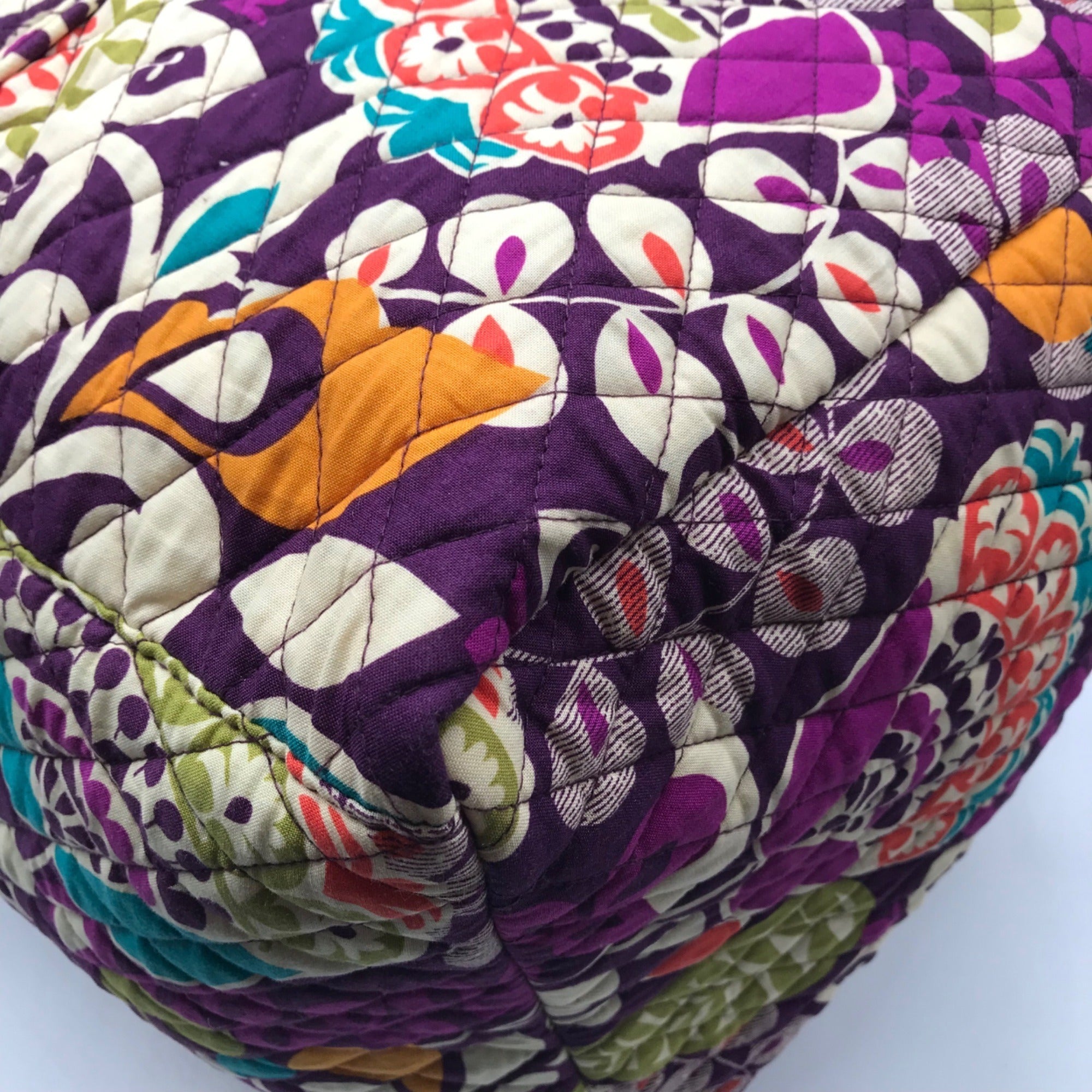 Vera Bradley Purple Plum Crazy Duffle/ Crossbody Bag Set