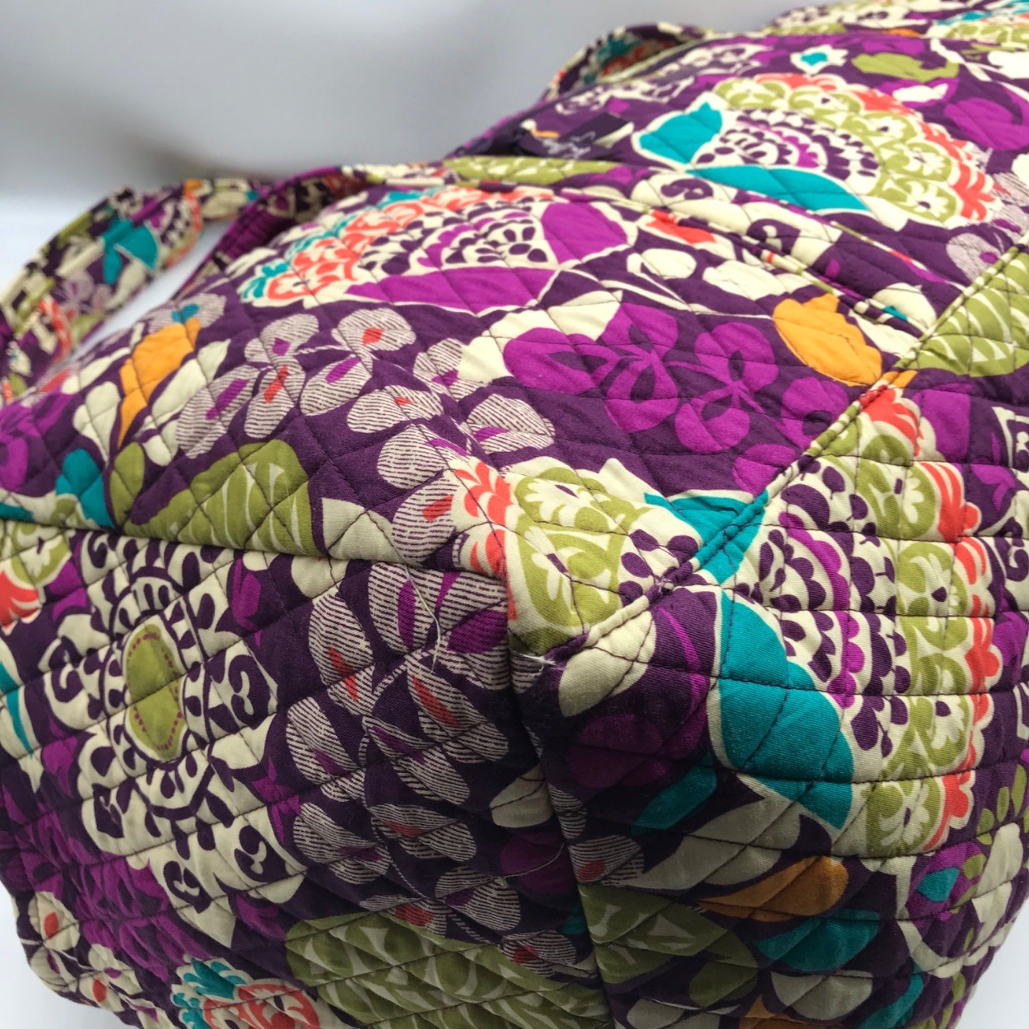 Vera Bradley Purple Plum Crazy Duffle/ Crossbody Bag Set