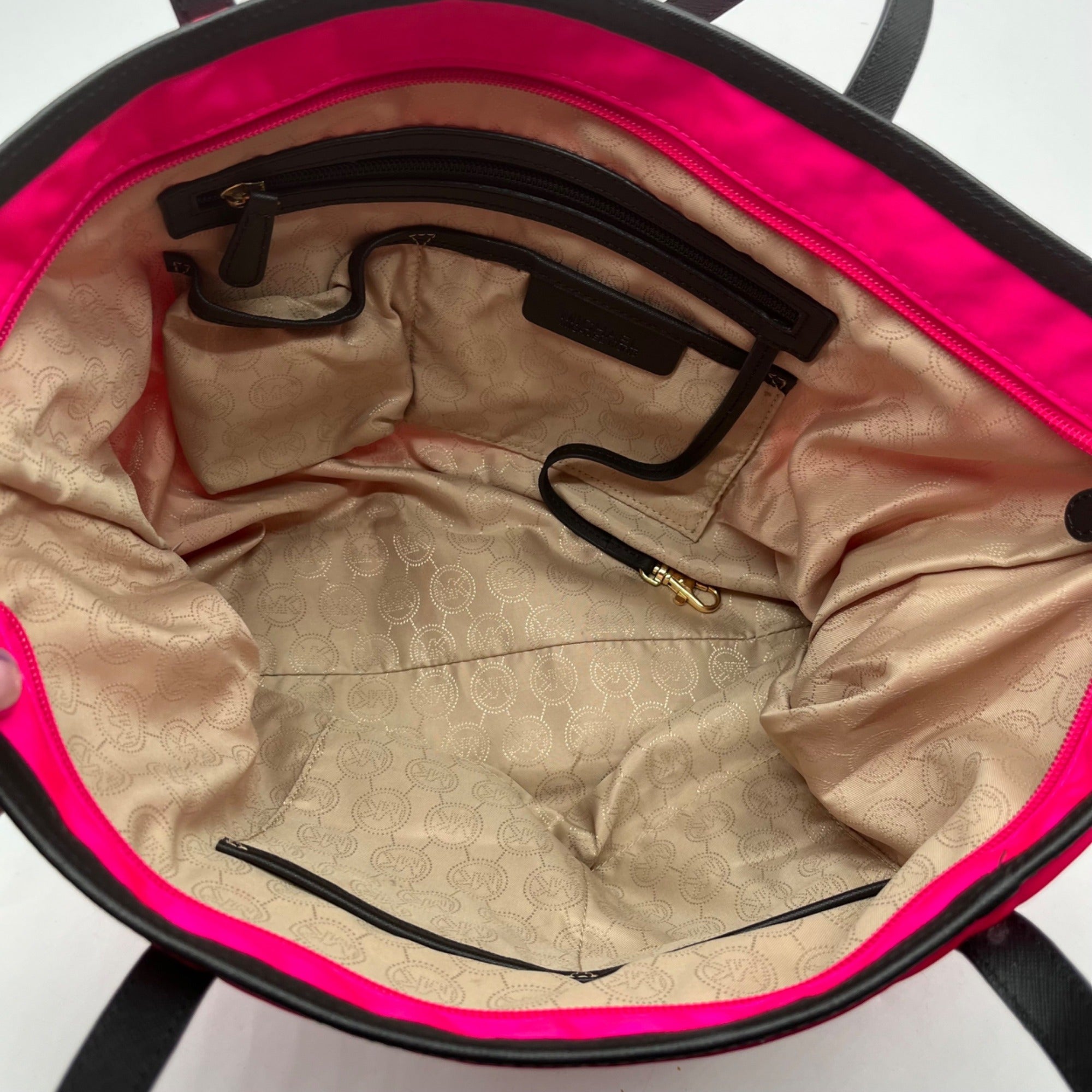 Michael Kors Pink Nylon Kempton Tote Bag