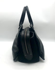 Coach Black Grain Leather & Suede Drew Satchel  F40862