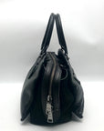 Coach Black Grain Leather & Suede Drew Satchel  F40862
