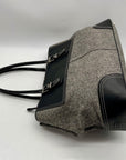 Coach Grey Vintage Herringbone Tweed Shoulder Bag 6446