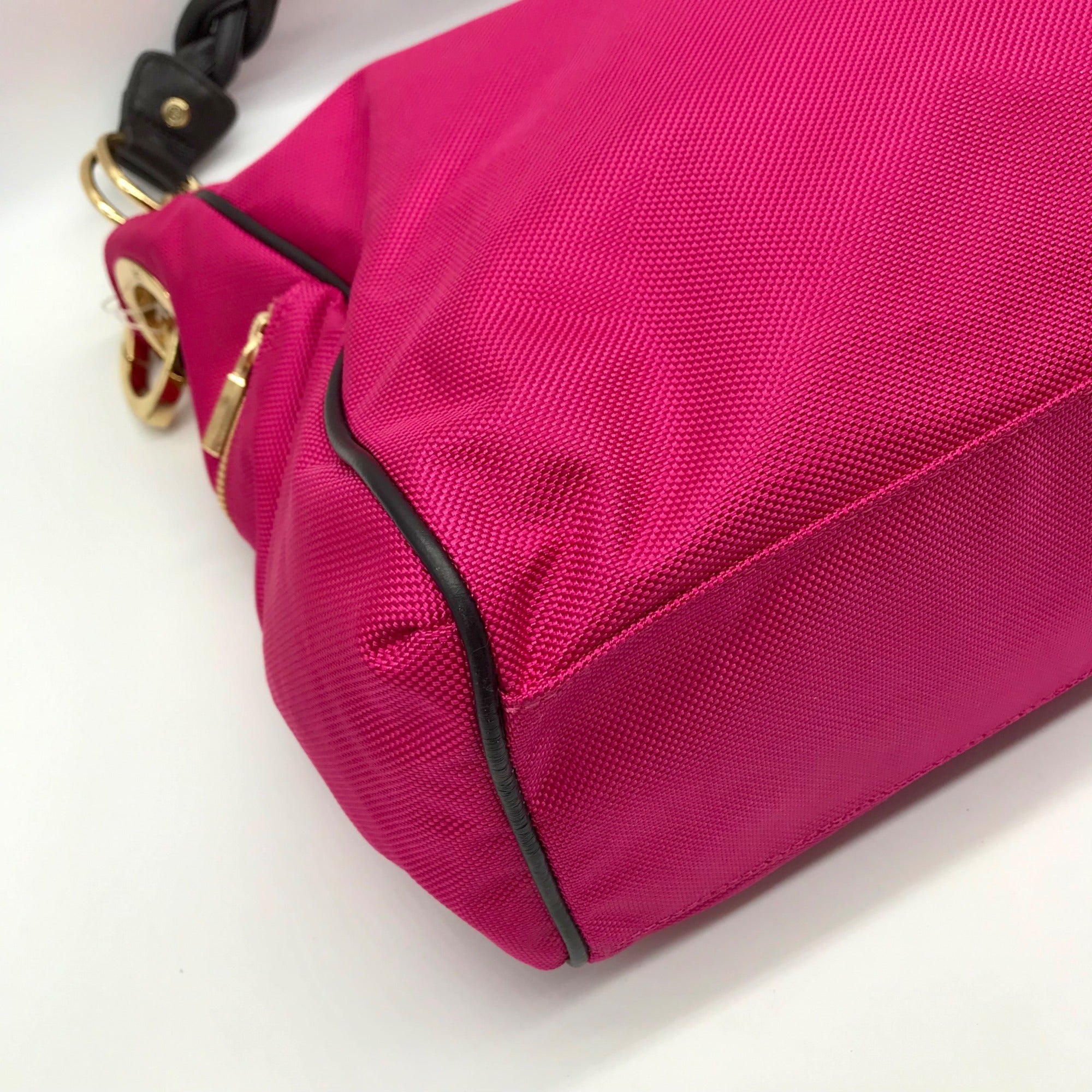 JPK Paris Pink Fabric Hobo Bag