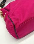 JPK Paris Pink Fabric Hobo Bag