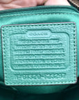 Coach Park Green Canvas Park Signature Carrie Tote