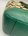 Coach Park Green Canvas Park Signature Carrie Tote