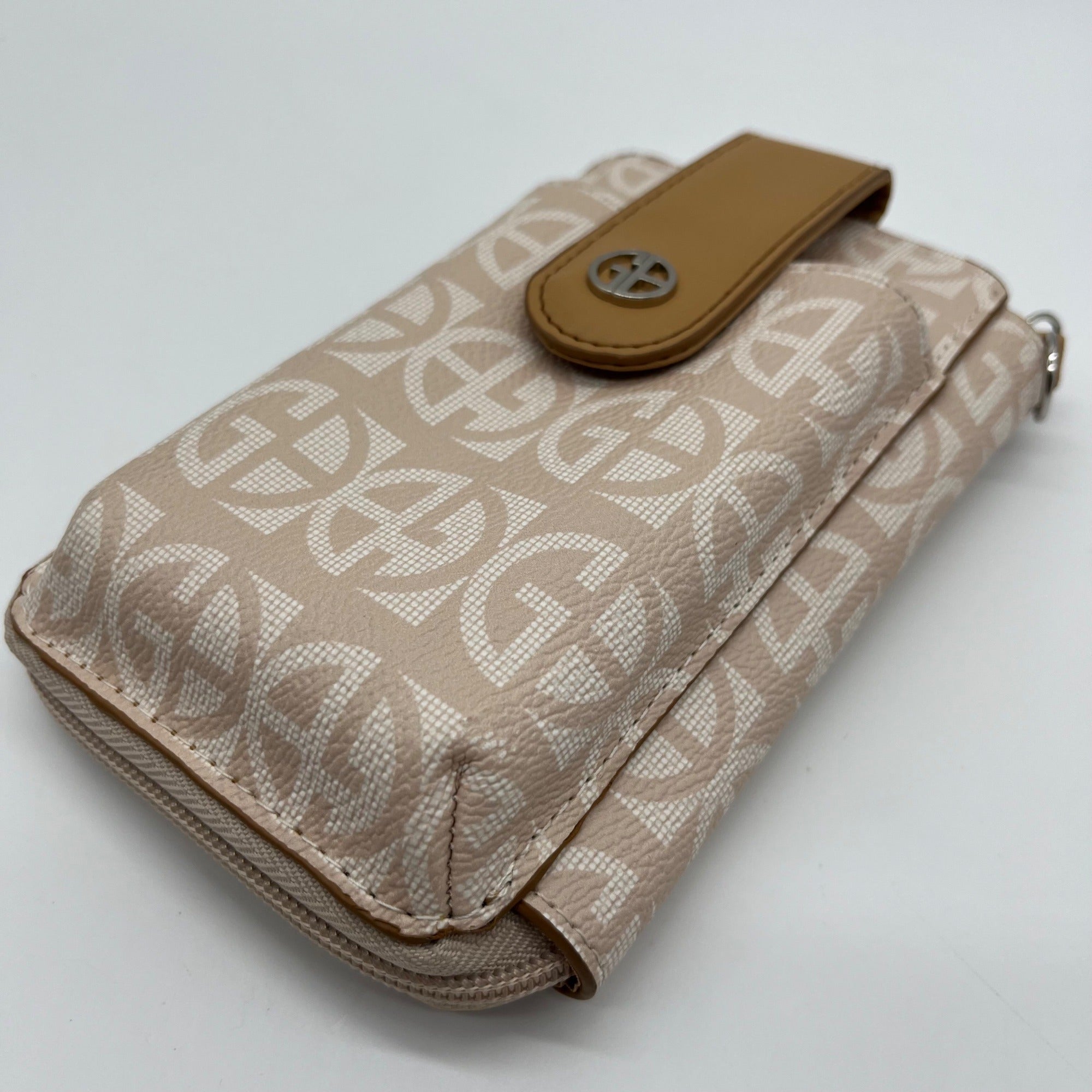 Giani Bernini Neutral Signature Phone Pouch Wallet Crossbody