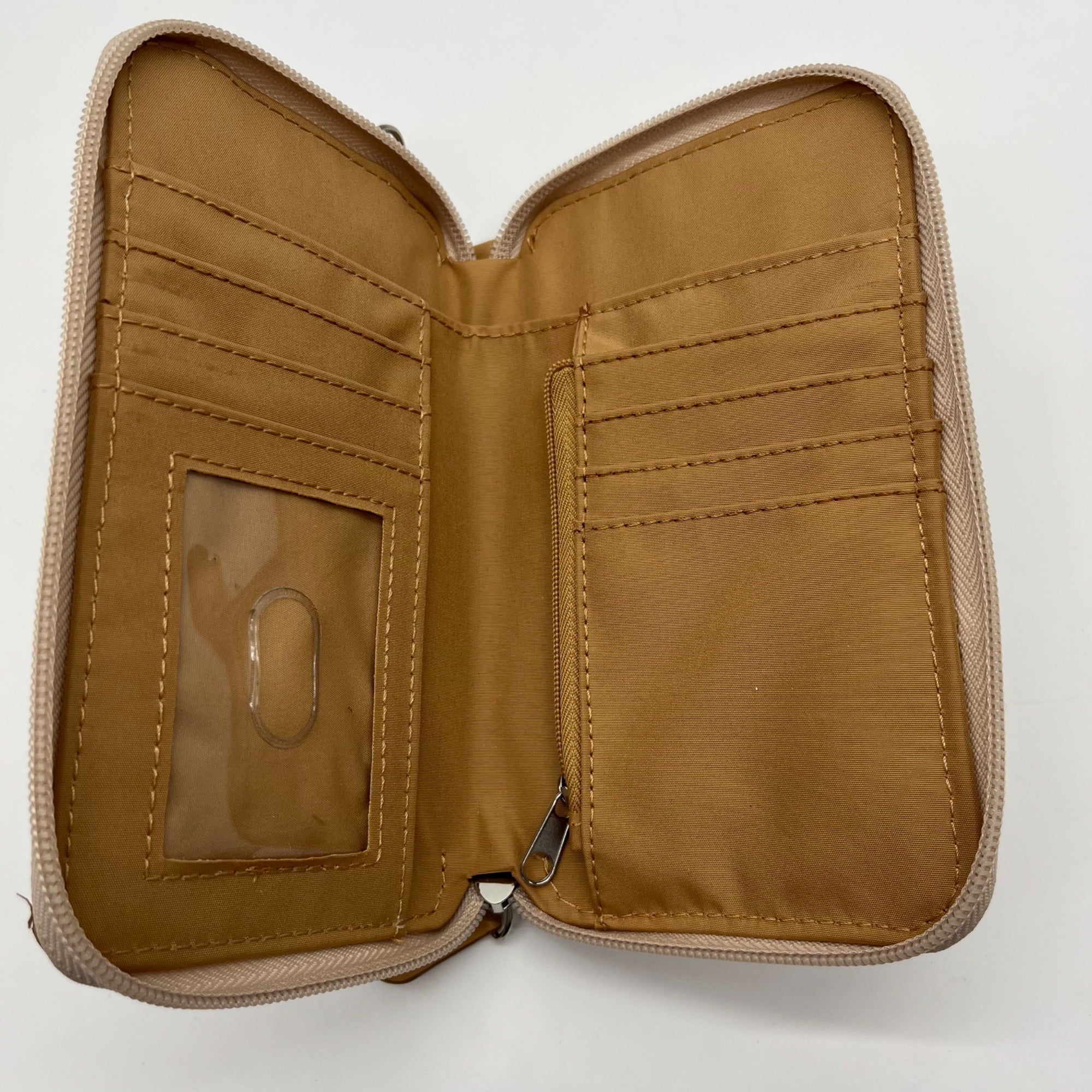 Giani Bernini Neutral Signature Phone Pouch Wallet Crossbody