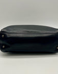 Coach Black Leather Satchel Tote Bag 9182