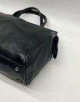 Coach Black Leather Satchel Tote Bag 9182