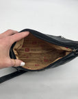 Stone Mountain Black Washed Leather Irene Hobo Bag