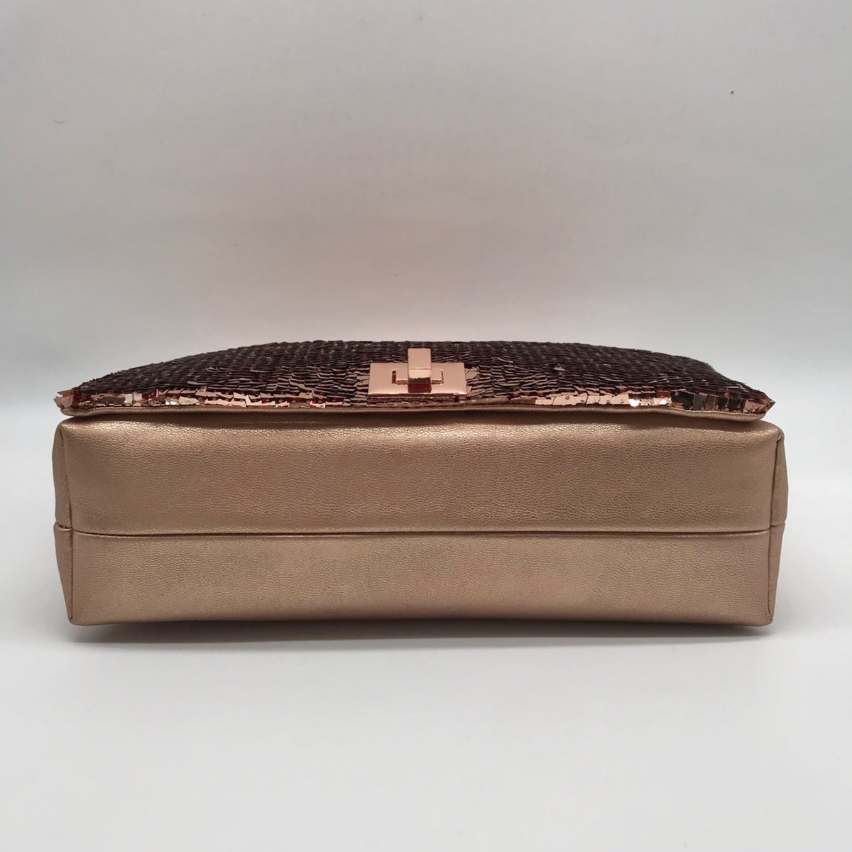I.N.C. International Concepts Rose Gold Ajae Soft Sequin Top Handle Bag