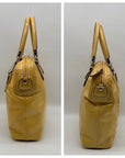 Coach Kristin Yellow Patent Leather Satchel Shoulder Bag 16016