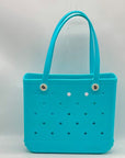 Bogg Bag Turquoise Synthetic Waterproof Tote Bag