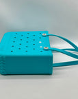 Bogg Bag Turquoise Synthetic Waterproof Tote Bag