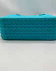 Bogg Bag Turquoise Synthetic Waterproof Tote Bag