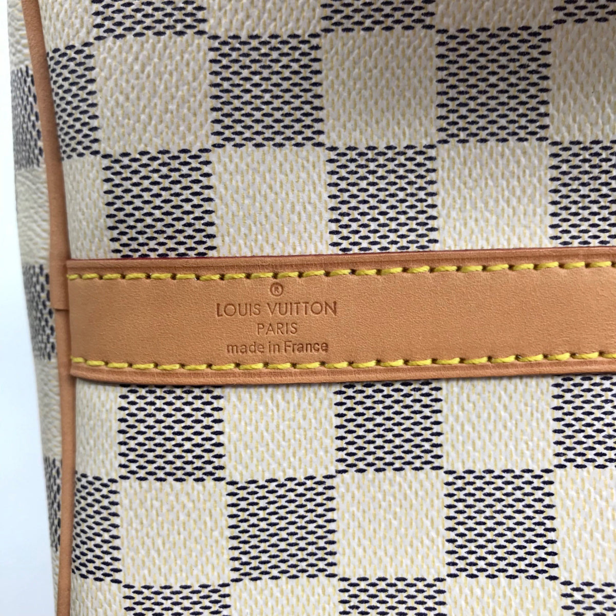 Louis Vuitton White Leather Speedy Bandouliere 30 Shoulder Bag