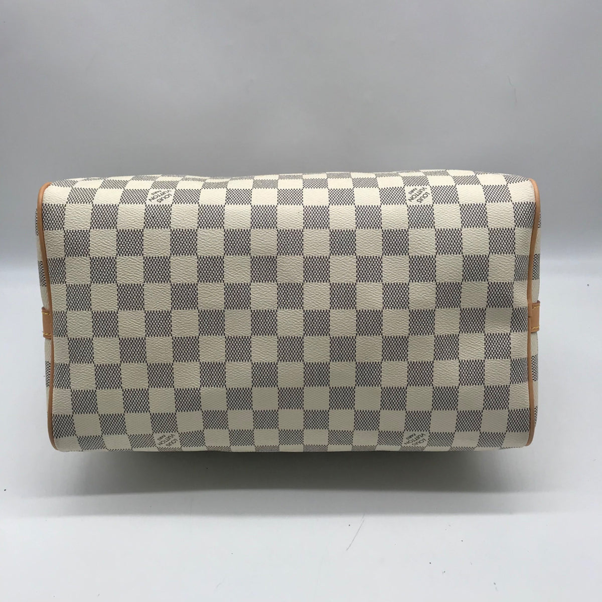 Louis Vuitton White Leather Speedy Bandouliere 30 Shoulder Bag