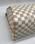 Louis Vuitton White Leather Speedy Bandouliere 30 Shoulder Bag