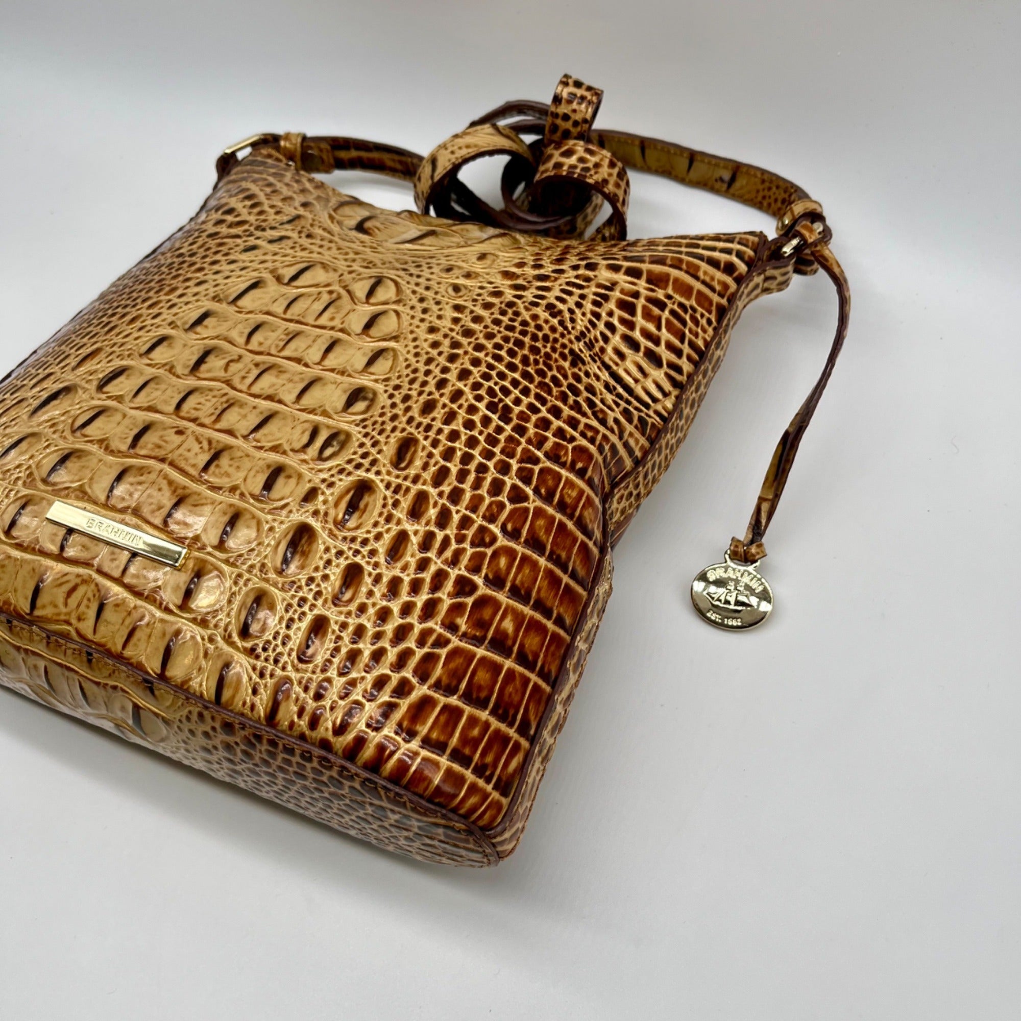 Brahmin Brown Katie Crossbody Bag