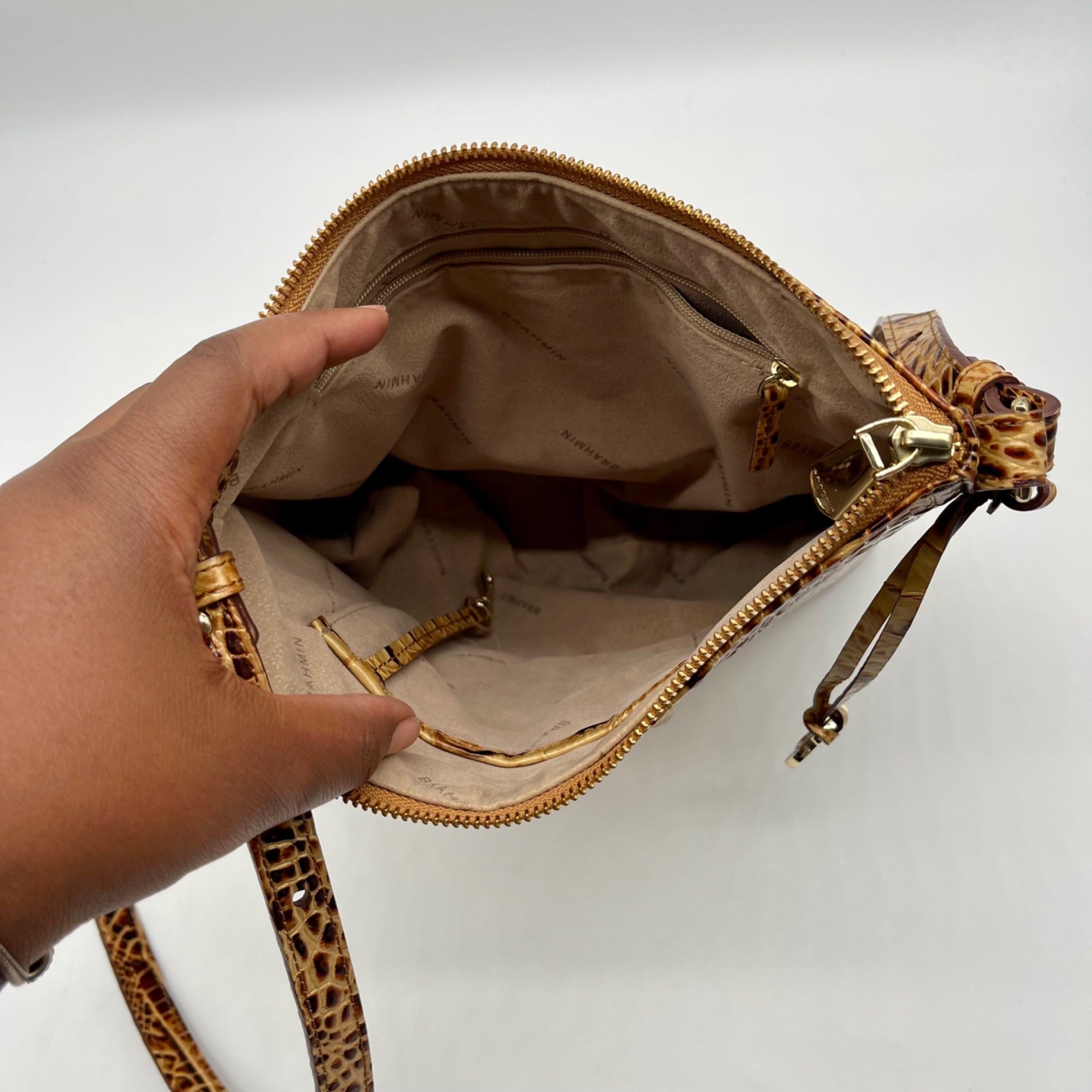 Brahmin Brown Katie Crossbody Bag
