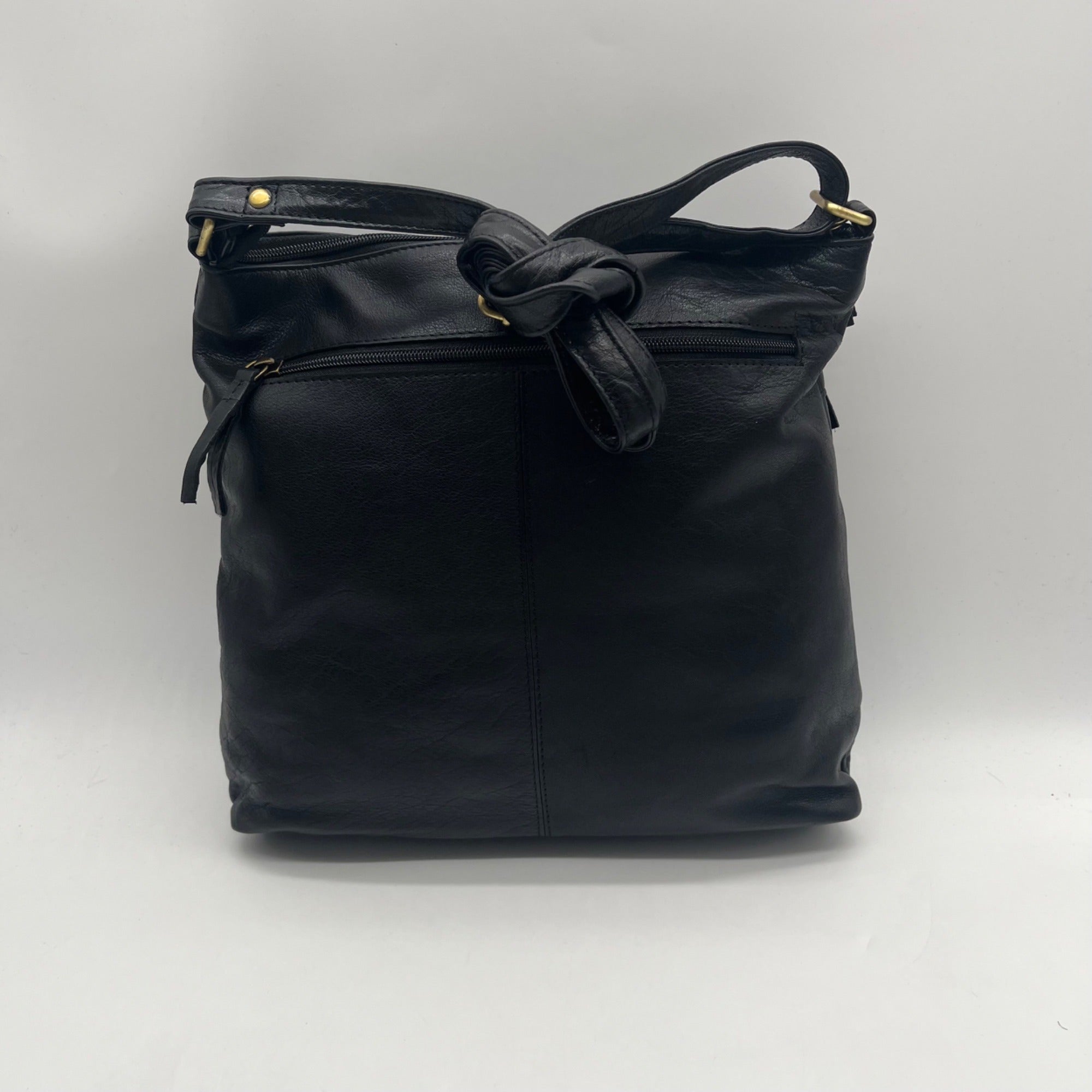 Leder Buck FatFace Ava Black Backpack