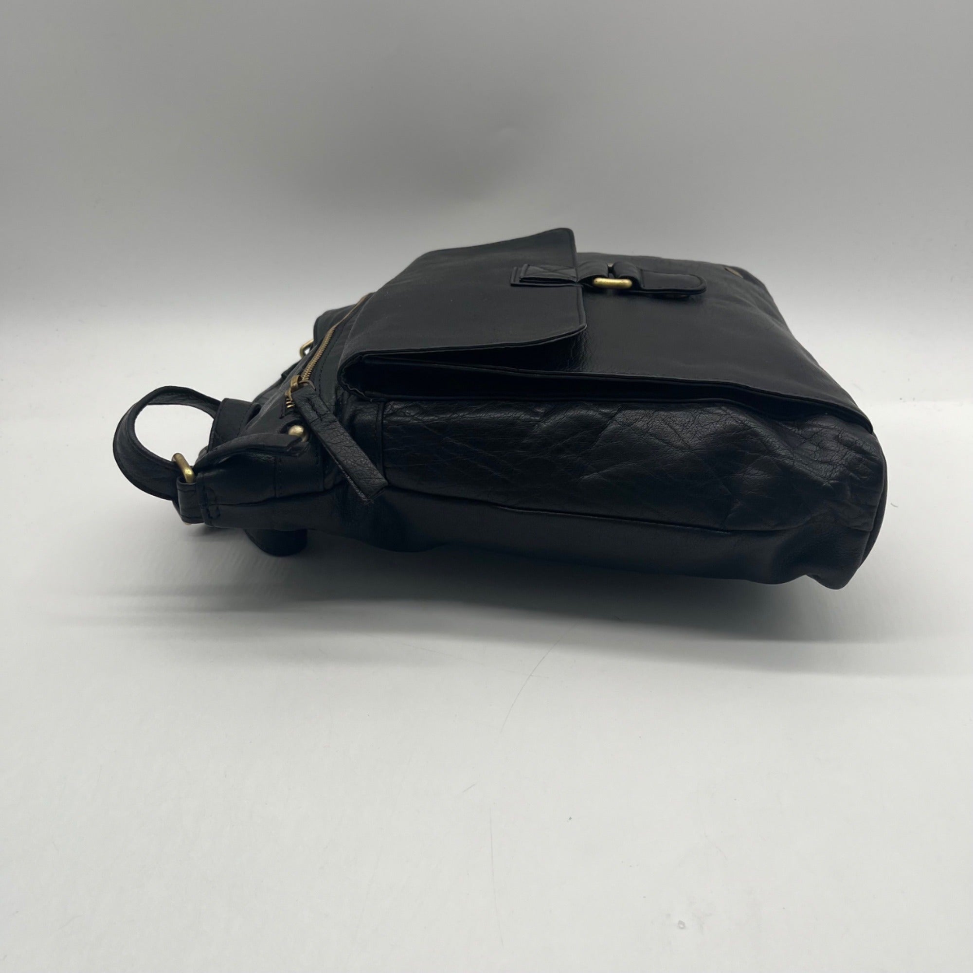 Leder Buck FatFace Ava Black Backpack