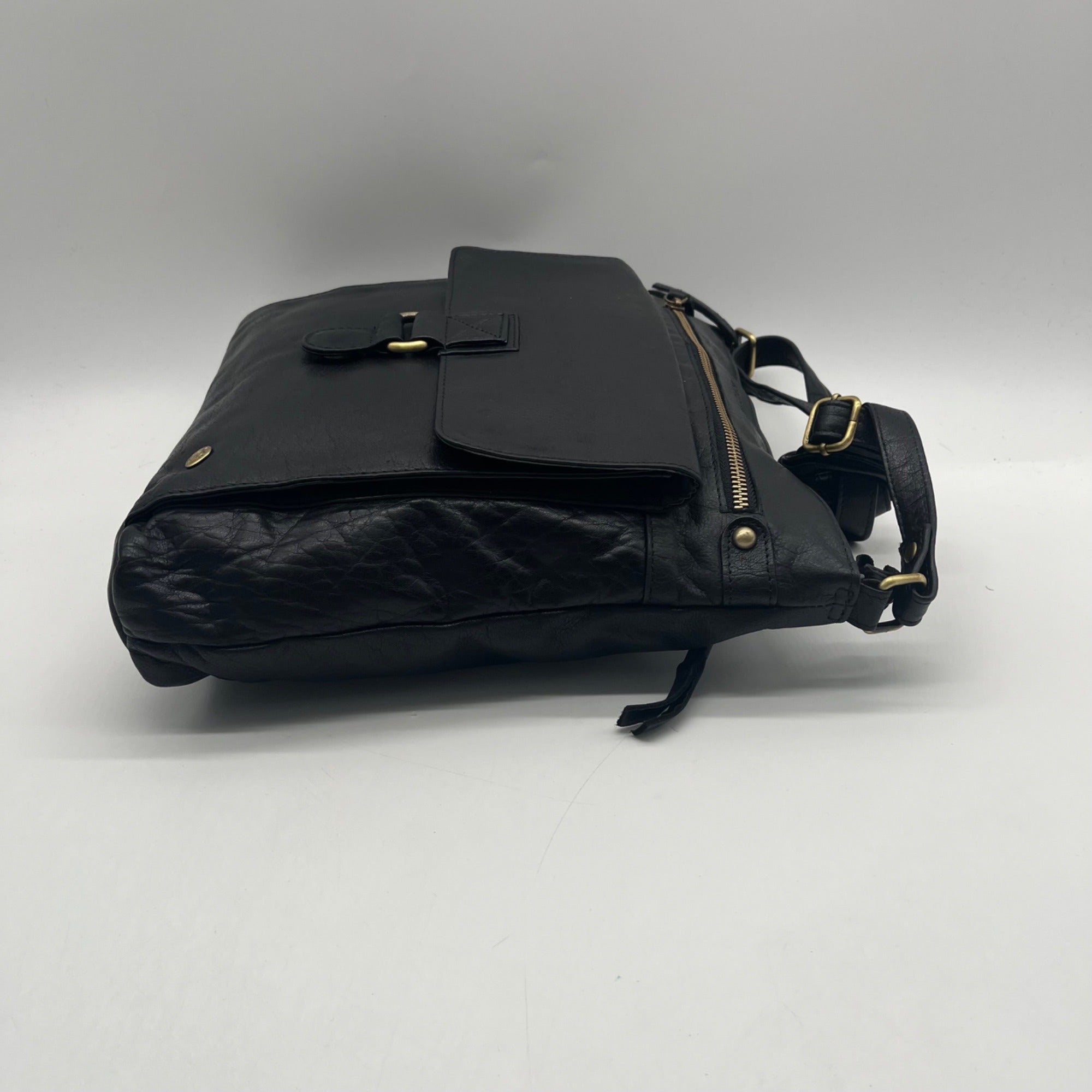 Leder Buck FatFace Ava Black Backpack