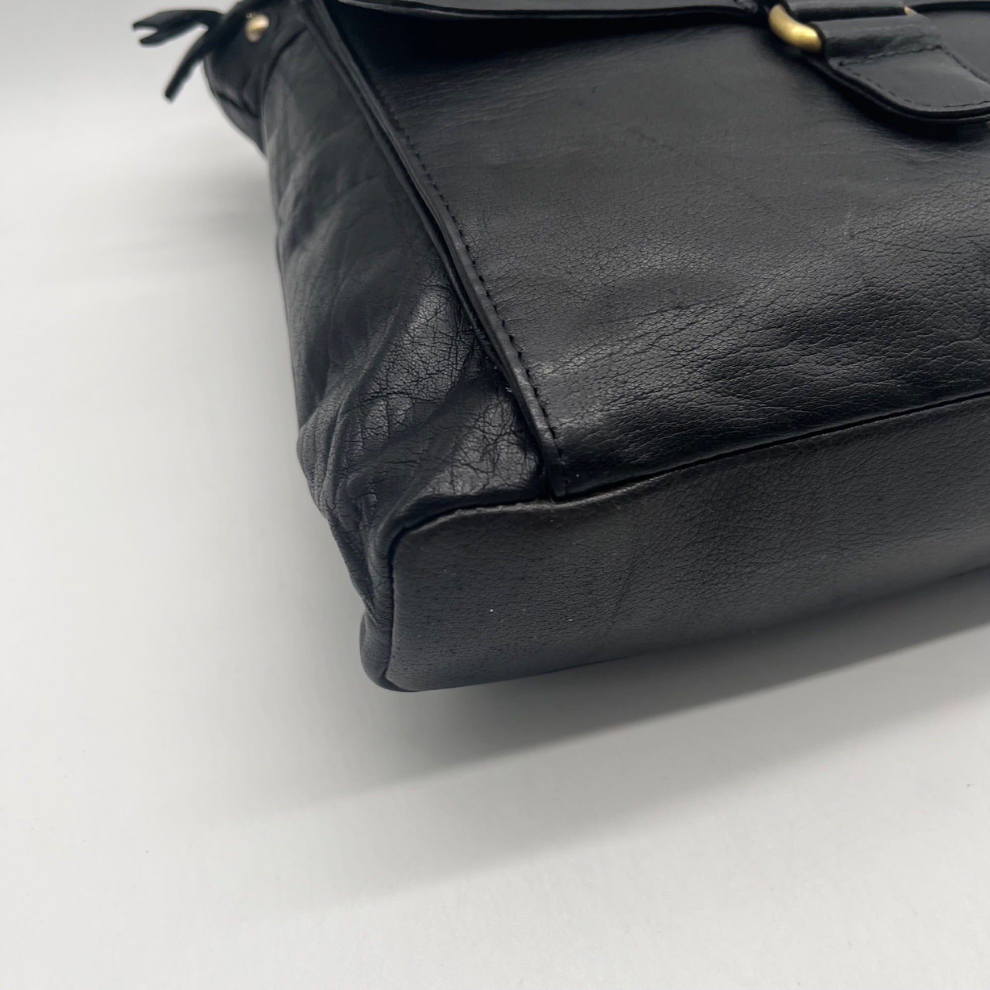 Leder Buck FatFace Ava Black Backpack
