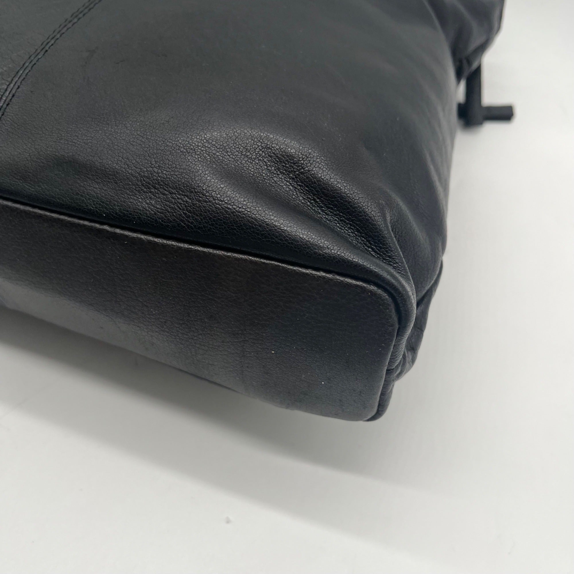 Leder Buck FatFace Ava Black Backpack