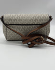 Michael Kors Cream Coated Canvas Jet Set Crossbody