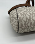 Michael Kors Cream Coated Canvas Jet Set Crossbody
